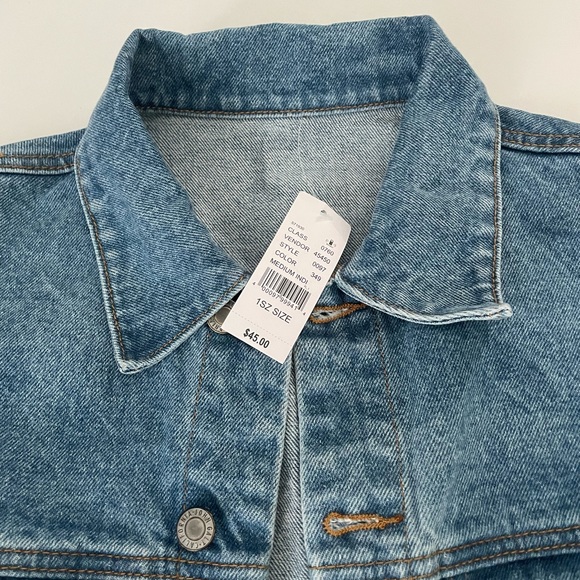 PacSun John Galt Indigo Wash Cropped Denim Jean Jacket - Picture 2 of 9